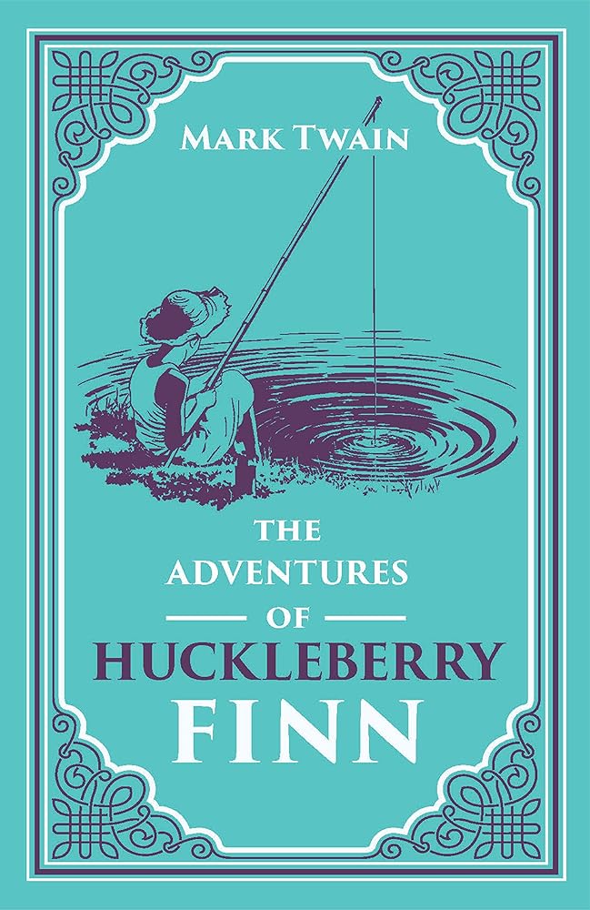 The Adventures of Huckleberry Finn Mark Twain Classic (Essential Reading, Adventure, Huck Finn, Required Literature), Ribbon Page Marker, Perfect for Gifting cover image